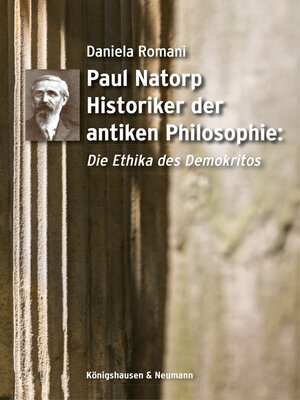 cover image of Paul Natorp. Historiker der antiken Philosophie